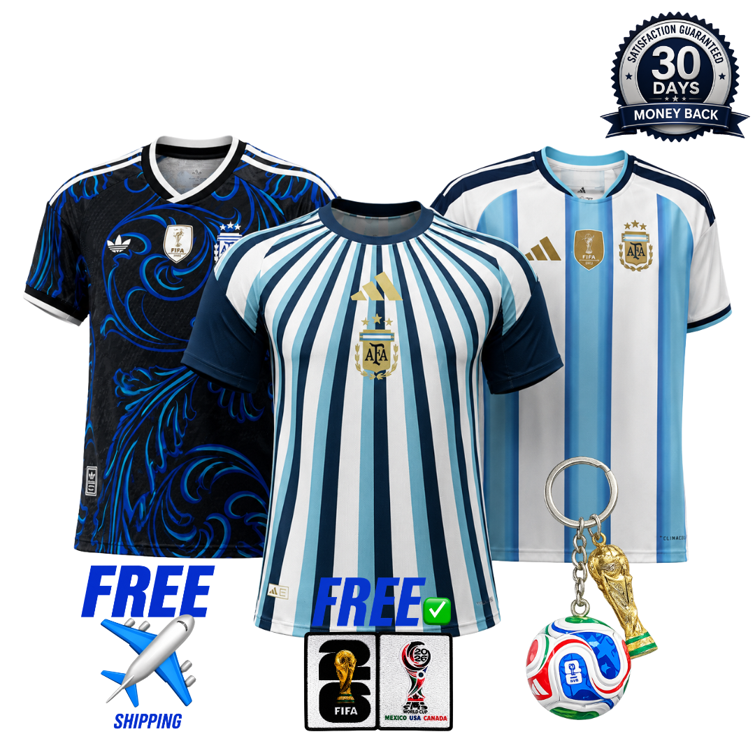 Argentina 2026 World Cup 3-Shirt Kit