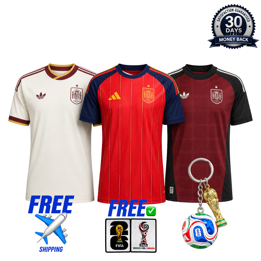 Spain 2026 World Cup 3-Shirt Kit
